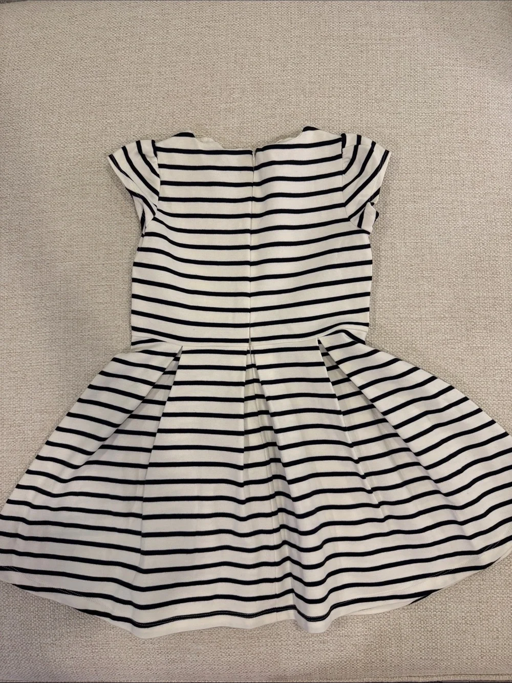 Gymboree Black and White Striped Fit-and-Flare Dress